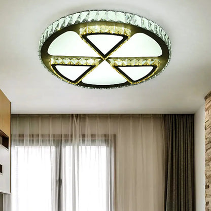 DecorBites™ DecorBites™ Modern LED Flush Mount Ceiling Light with Clear Crystal Design for Bedroom
