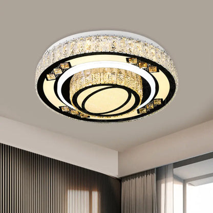 DecorBites™ DecorBites™ Modern LED Flush Mount Ceiling Light with Crystal Accents