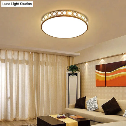 DecorBites™ DecorBites™ Modern LED Flush Mount Crystal Ceiling Lamp for Bedroom - 3 Sizes Available