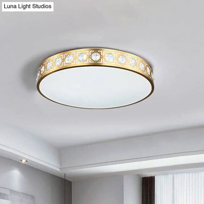 DecorBites™ DecorBites™ Modern LED Flush Mount Crystal Ceiling Lamp for Bedroom - 3 Sizes Available