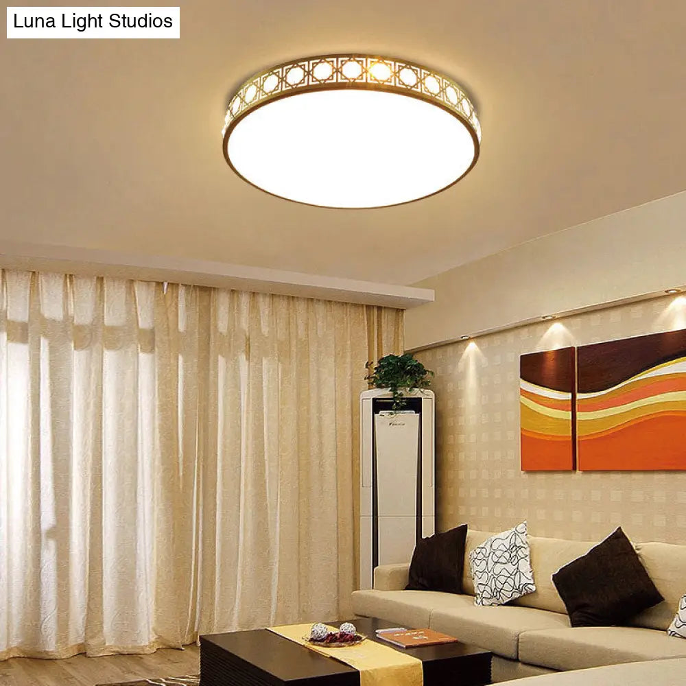 DecorBites™ DecorBites™ Modern LED Flush Mount Crystal Ceiling Lamp for Bedroom - 3 Sizes Available