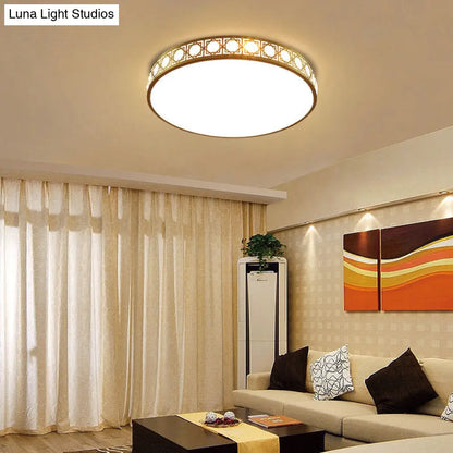 DecorBites™ DecorBites™ Modern LED Flush Mount Crystal Ceiling Lamp for Bedroom - 3 Sizes Available