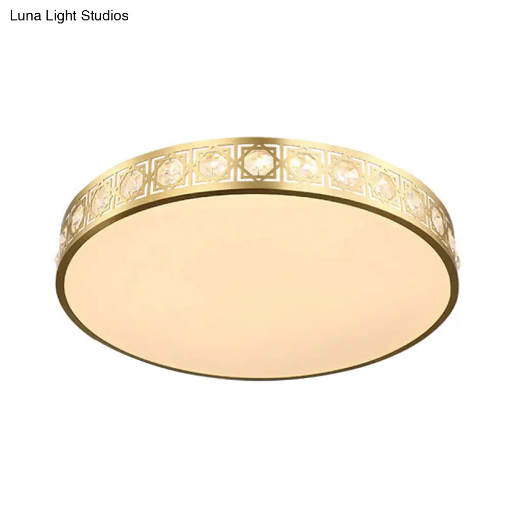 DecorBites™ DecorBites™ Modern LED Flush Mount Crystal Ceiling Lamp for Bedroom - 3 Sizes Available