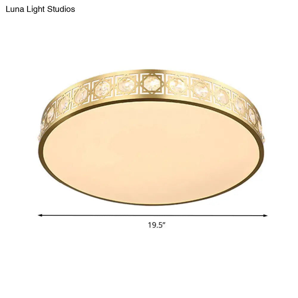 DecorBites™ DecorBites™ Modern LED Flush Mount Crystal Ceiling Lamp for Bedroom - 3 Sizes Available