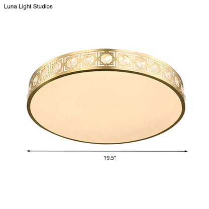 DecorBites™ DecorBites™ Modern LED Flush Mount Crystal Ceiling Lamp for Bedroom - 3 Sizes Available