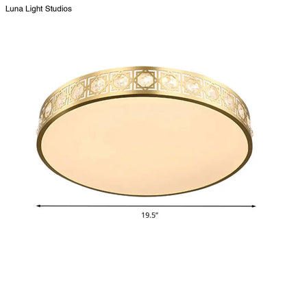 DecorBites™ DecorBites™ Modern LED Flush Mount Crystal Ceiling Lamp for Bedroom - 3 Sizes Available