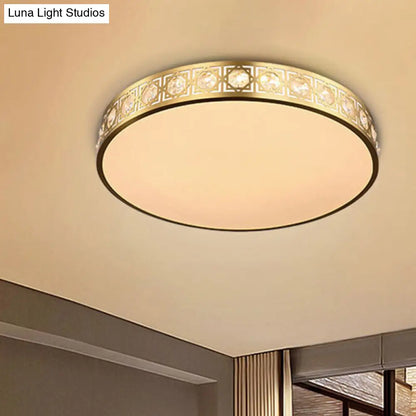 DecorBites™ DecorBites™ Modern LED Flush Mount Crystal Ceiling Lamp for Bedroom - 3 Sizes Available