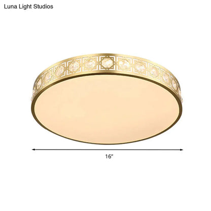 DecorBites™ DecorBites™ Modern LED Flush Mount Crystal Ceiling Lamp for Bedroom - 3 Sizes Available