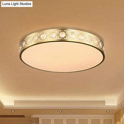 DecorBites™ DecorBites™ Modern LED Flush Mount Crystal Ceiling Lamp for Bedroom - 3 Sizes Available