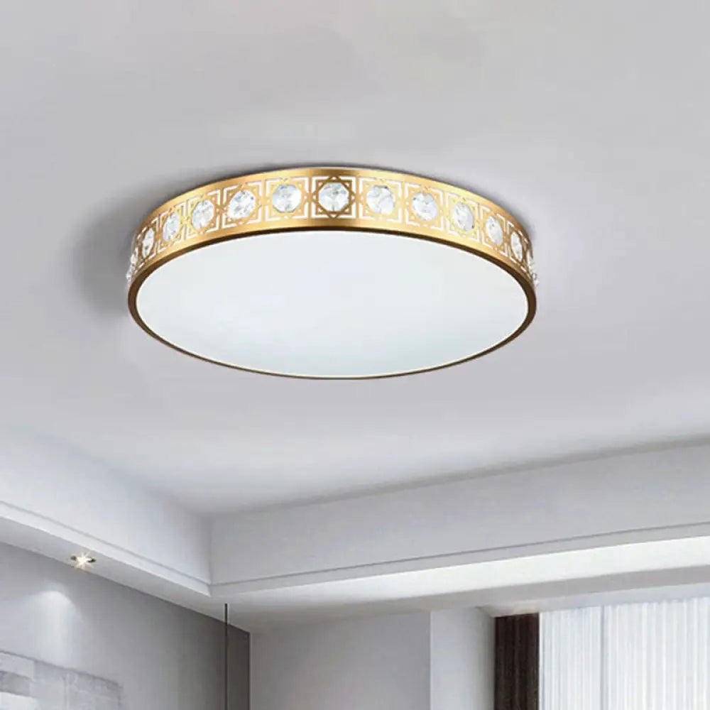 DecorBites™ DecorBites™ Modern LED Flush Mount Crystal Ceiling Lamp for Bedroom - 3 Sizes Available