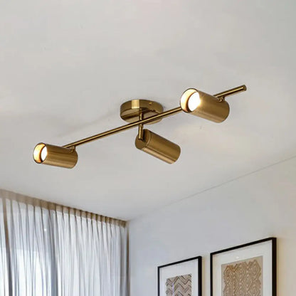 DecorBites™ DecorBites™ Modern LED Flush Mount Gold Plated Spotlight with Metal Shade