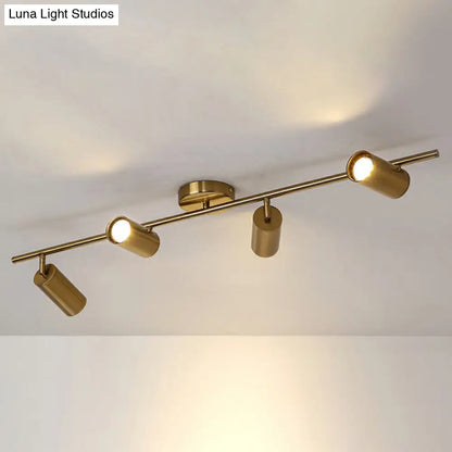 DecorBites™ DecorBites™ Modern LED Flush Mount Gold Plated Spotlight with Metal Shade
