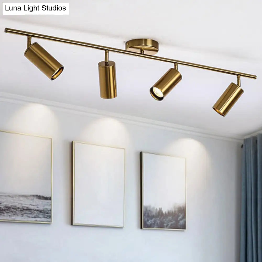 DecorBites™ DecorBites™ Modern LED Flush Mount Gold Plated Spotlight with Metal Shade