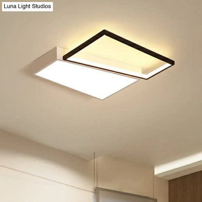 DecorBites™ DecorBites™ Modern LED Flush Mount Light for Bedroom Ceiling with Sleek Acrylic Shade