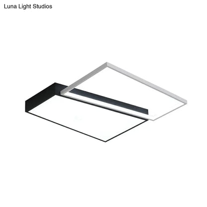DecorBites™ DecorBites™ Modern LED Flush Mount Light for Bedroom Ceiling with Sleek Acrylic Shade
