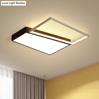 DecorBites™ DecorBites™ Modern LED Flush Mount Light for Bedroom Ceiling with Sleek Acrylic Shade