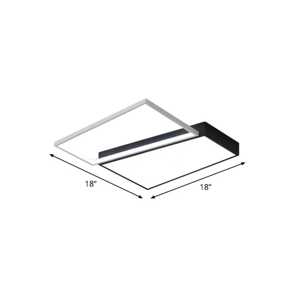 DecorBites™ DecorBites™ Modern LED Flush Mount Light for Bedroom Ceiling with Sleek Acrylic Shade