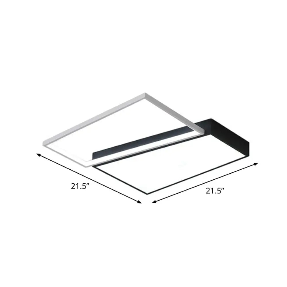 DecorBites™ DecorBites™ Modern LED Flush Mount Light for Bedroom Ceiling with Sleek Acrylic Shade