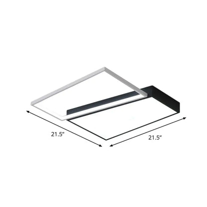 DecorBites™ DecorBites™ Modern LED Flush Mount Light for Bedroom Ceiling with Sleek Acrylic Shade