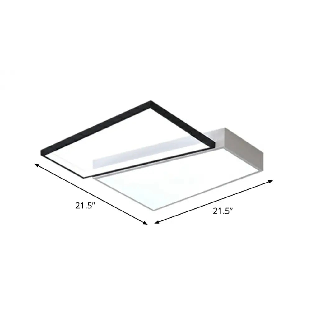 DecorBites™ DecorBites™ Modern LED Flush Mount Light for Bedroom Ceiling with Sleek Acrylic Shade