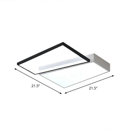 DecorBites™ DecorBites™ Modern LED Flush Mount Light for Bedroom Ceiling with Sleek Acrylic Shade