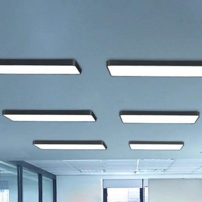 DecorBites™ DecorBites™ Modern LED Flush Mount Lighting Fixture in Acrylic with Rectangular Shape for Gymnasium