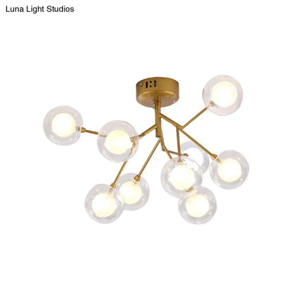 DecorBites™ DecorBites™ Modern LED Flushmount Ceiling Lamp - Metallic Contemporary Lighting for Bedroom