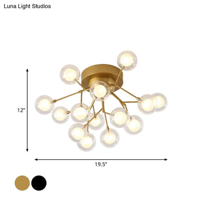 DecorBites™ DecorBites™ Modern LED Flushmount Ceiling Lamp - Metallic Contemporary Lighting for Bedroom