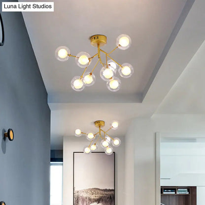 DecorBites™ DecorBites™ Modern LED Flushmount Ceiling Lamp - Metallic Contemporary Lighting for Bedroom