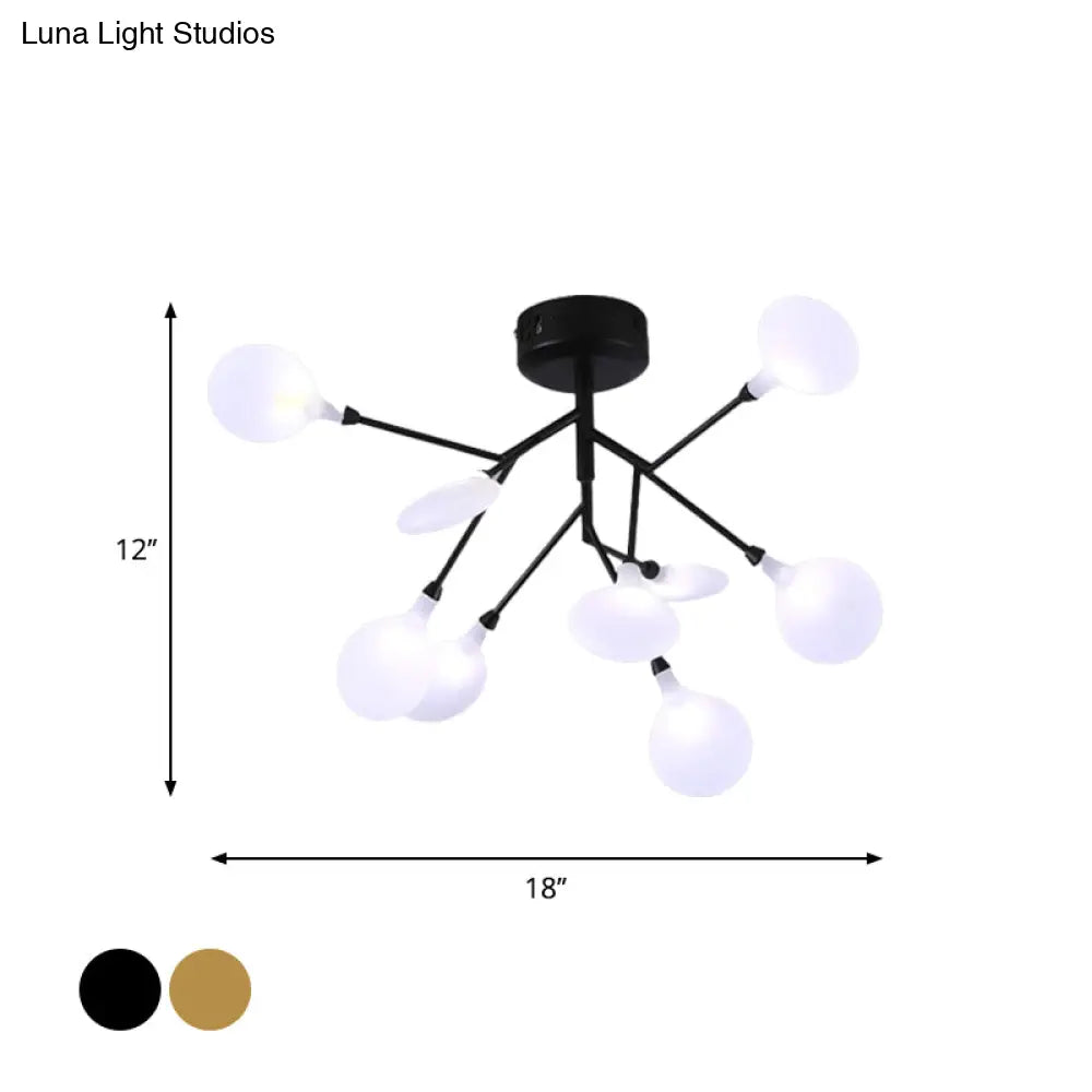 DecorBites™ DecorBites™ Modern LED Flushmount Ceiling Lamp - Metallic Contemporary Lighting for Bedroom