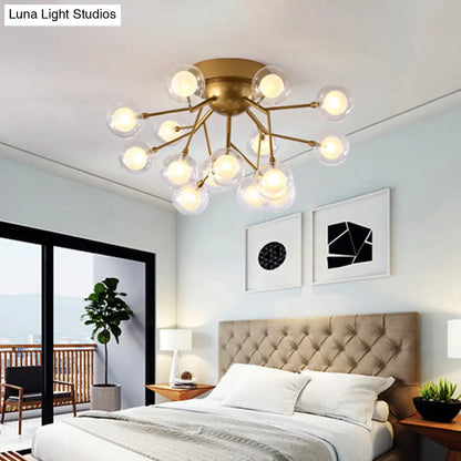 DecorBites™ DecorBites™ Modern LED Flushmount Ceiling Lamp - Metallic Contemporary Lighting for Bedroom