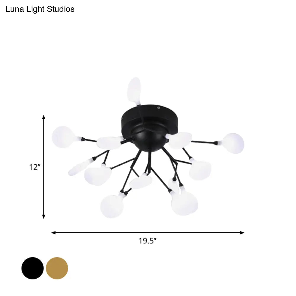 DecorBites™ DecorBites™ Modern LED Flushmount Ceiling Lamp - Metallic Contemporary Lighting for Bedroom