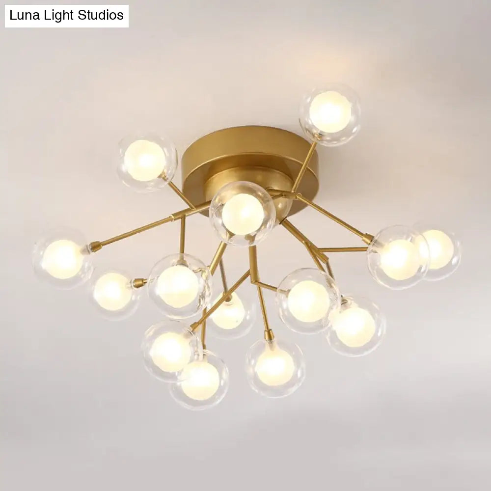 DecorBites™ DecorBites™ Modern LED Flushmount Ceiling Lamp - Metallic Contemporary Lighting for Bedroom