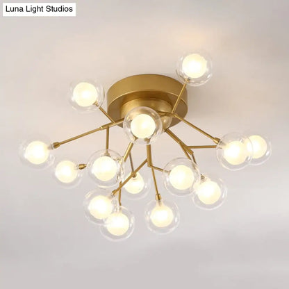 DecorBites™ DecorBites™ Modern LED Flushmount Ceiling Lamp - Metallic Contemporary Lighting for Bedroom