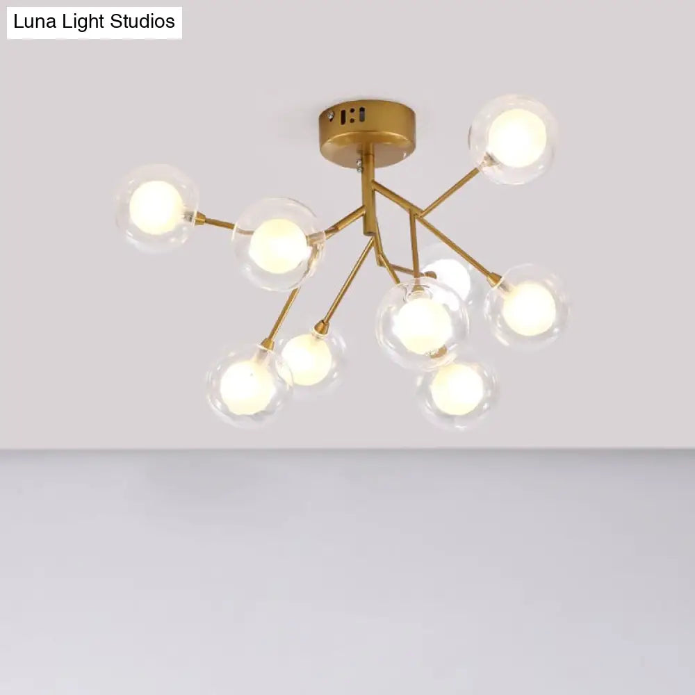 DecorBites™ DecorBites™ Modern LED Flushmount Ceiling Lamp - Metallic Contemporary Lighting for Bedroom