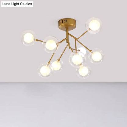 DecorBites™ DecorBites™ Modern LED Flushmount Ceiling Lamp - Metallic Contemporary Lighting for Bedroom