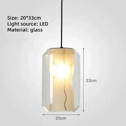 Modern led glass marble pendant light with warm glowing led bulb and crackle patterns for dining room decorbites modern led