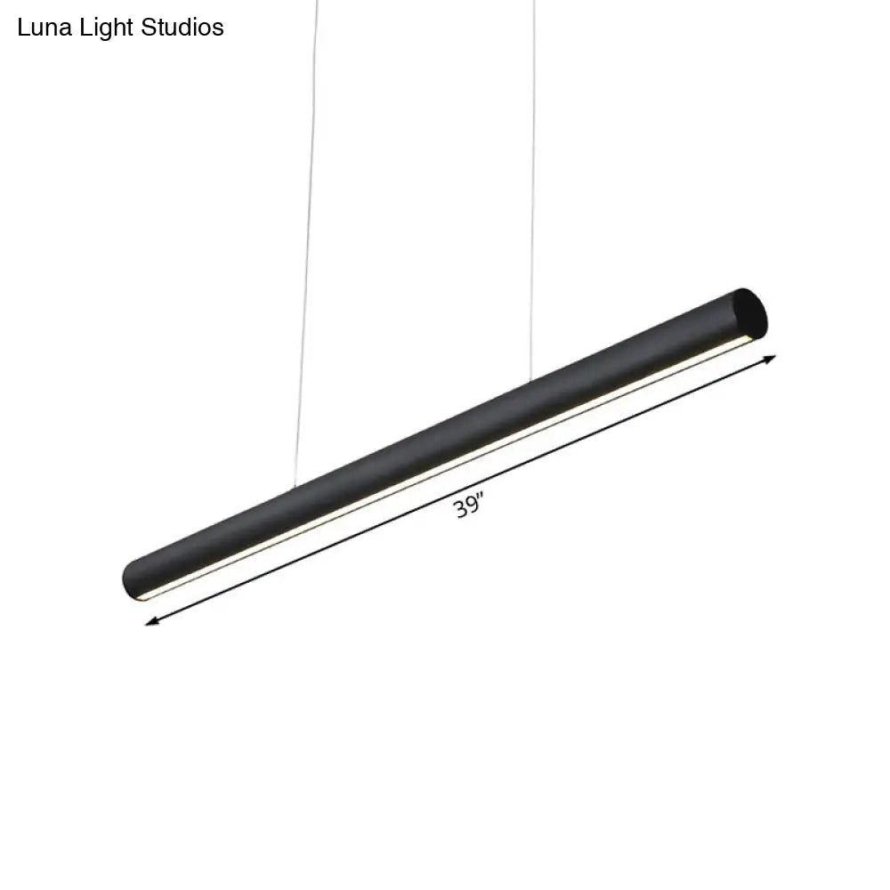 Modern LED Metal Linear Pendant Chandelier - 39"/47" Wide Black Hanging Lamp Kit in White/Warm/Natural Light"

Note: It is important to strike a balance between optimizing for SEO and providing an informative title that accurately describes the product.
