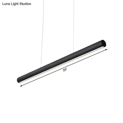Modern LED Metal Linear Pendant Chandelier - 39"/47" Wide Black Hanging Lamp Kit in White/Warm/Natural Light"

Note: It is important to strike a balance between optimizing for SEO and providing an informative title that accurately describes the product.
