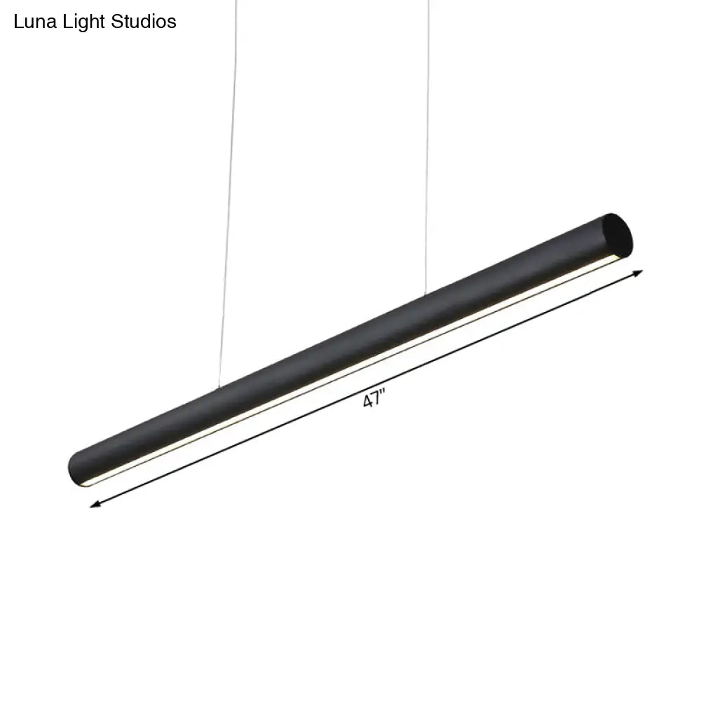 Modern LED Metal Linear Pendant Chandelier - 39"/47" Wide Black Hanging Lamp Kit in White/Warm/Natural Light"

Note: It is important to strike a balance between optimizing for SEO and providing an informative title that accurately describes the product.