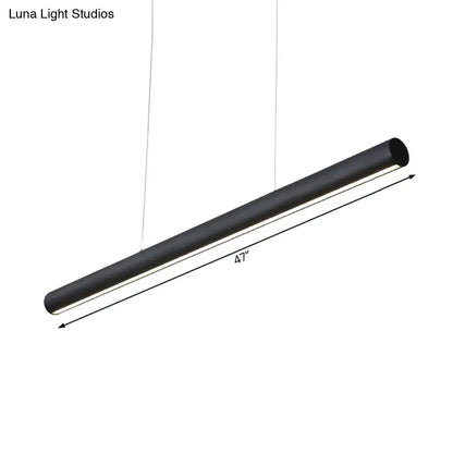 Modern LED Metal Linear Pendant Chandelier - 39"/47" Wide Black Hanging Lamp Kit in White/Warm/Natural Light"

Note: It is important to strike a balance between optimizing for SEO and providing an informative title that accurately describes the product.