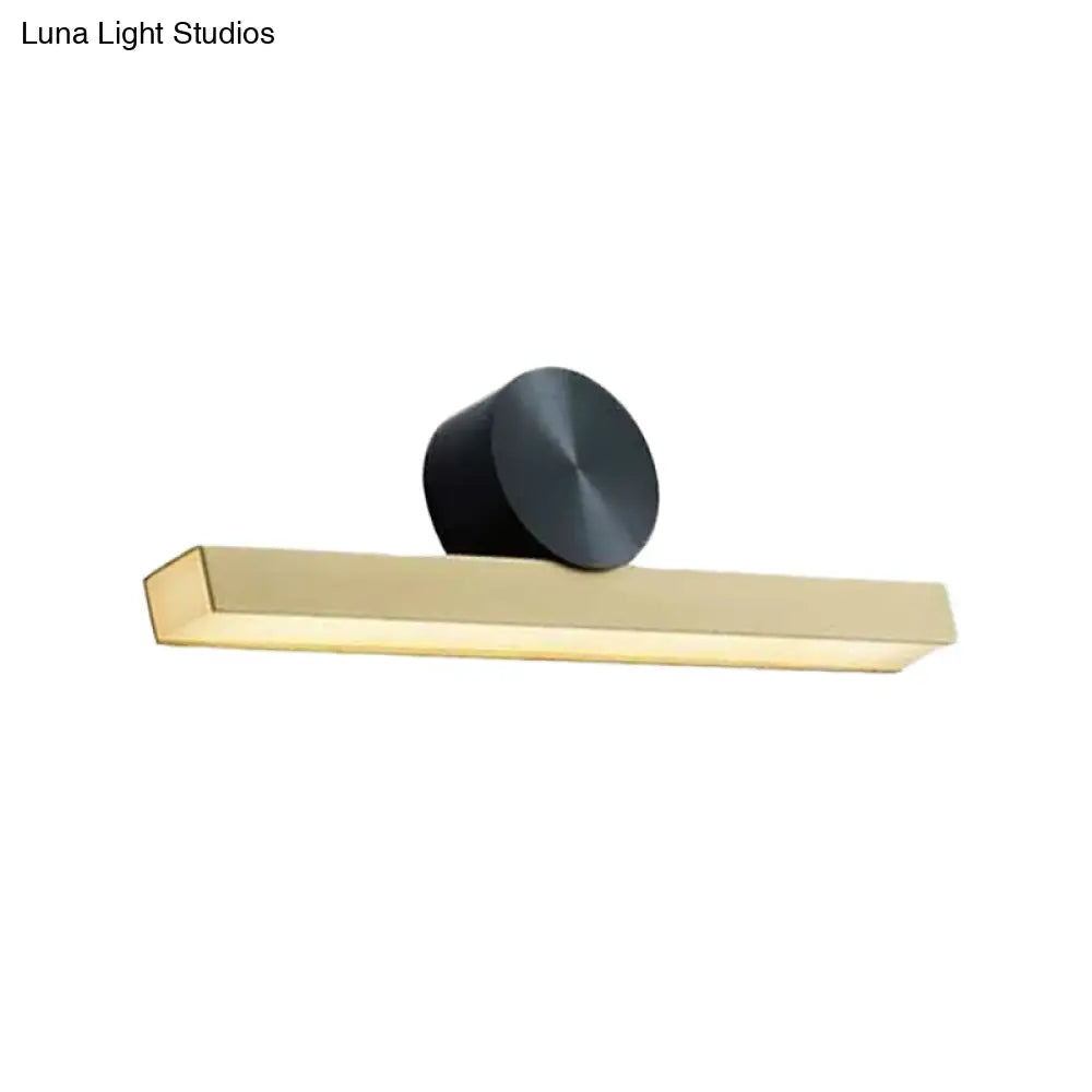 DecorBites™ DecorBites™ Modern LED Metallic Wall Sconce Lamp with Brass Finish and White/Warm Light