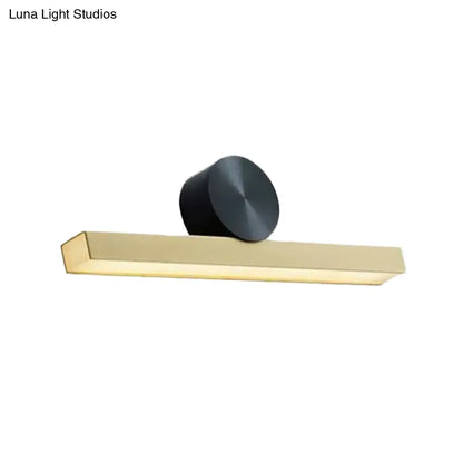 DecorBites™ DecorBites™ Modern LED Metallic Wall Sconce Lamp with Brass Finish and White/Warm Light