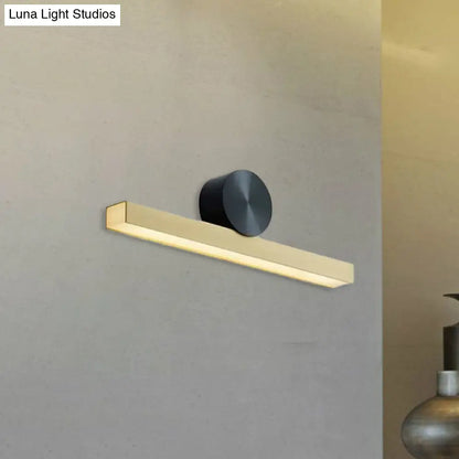 DecorBites™ DecorBites™ Modern LED Metallic Wall Sconce Lamp with Brass Finish and White/Warm Light