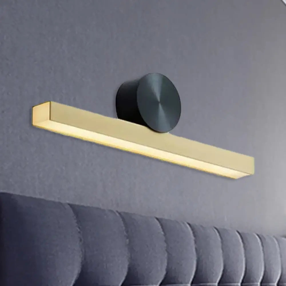DecorBites™ DecorBites™ Modern LED Metallic Wall Sconce Lamp with Brass Finish and White/Warm Light