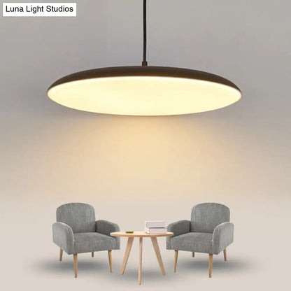 Modern LED Pendant Metal Dining Room Ceiling Light with Acrylic Diffuser