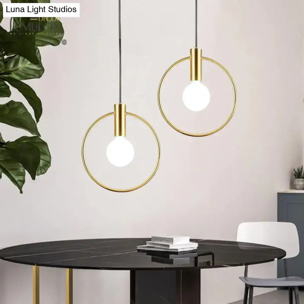 Modern LED Round Glass Ball Pendant Lights Iron E14 Pendant Lamps Hanging Light Fixture for Living Room Bedroom Dining Room