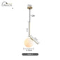 Modern LED Round Glass Ball Pendant Lights Iron E14 Pendant Lamps Hanging Light Fixture for Living Room Bedroom Dining Room