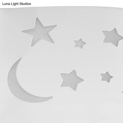 DecorBites™ DecorBites™ Modern LED Star Ceiling Light: Acrylic White Lamp for Kids' Bedroom