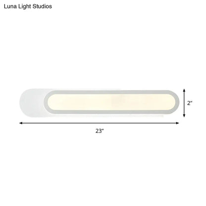 DecorBites™ DecorBites™ Modern LED Vanity Light with Acrylic Shade - White Wall Sconce - Warm/White Light - 12"/18"/20" Wide